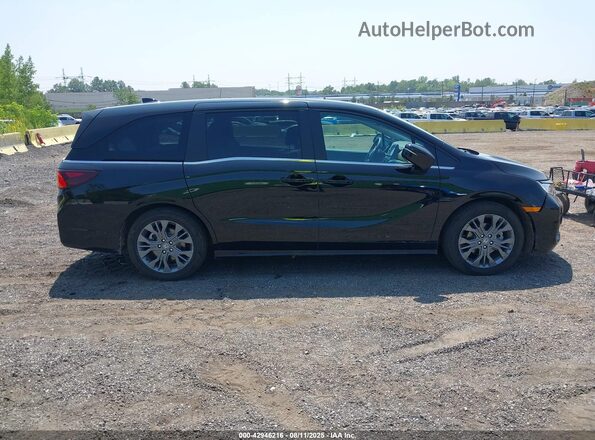 5FNRL6H81SB044993 2025 HONDA ODYSSEY Black Widok wnętrza z tyłu