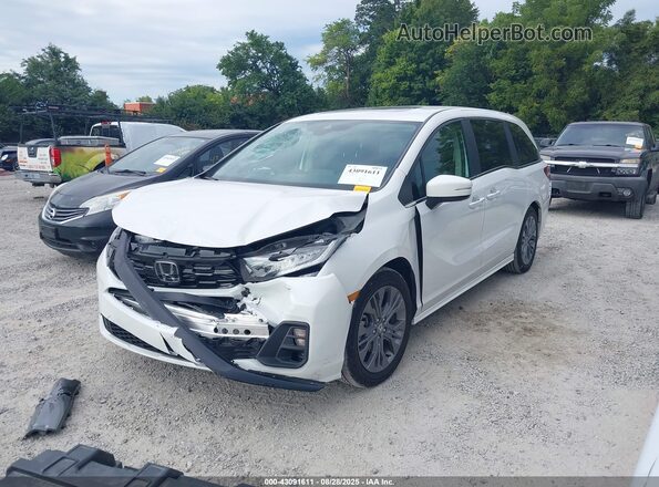 5FNRL6H87SB052953 2025 HONDA ODYSSEY White Առջևի ձախ երեք քառորդ տեսարան