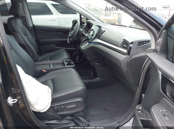 5FNRL6H89MB035803 2021 HONDA ODYSSEY Черный Вид салона спереди