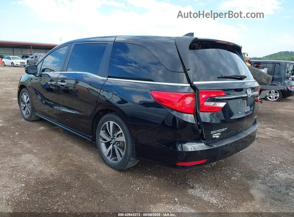 5FNRL6H89MB035803 2021 HONDA ODYSSEY Черный Задняя левая четверть