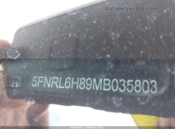 5FNRL6H89MB035803 2021 HONDA ODYSSEY Черный Вид подкапотного пространства