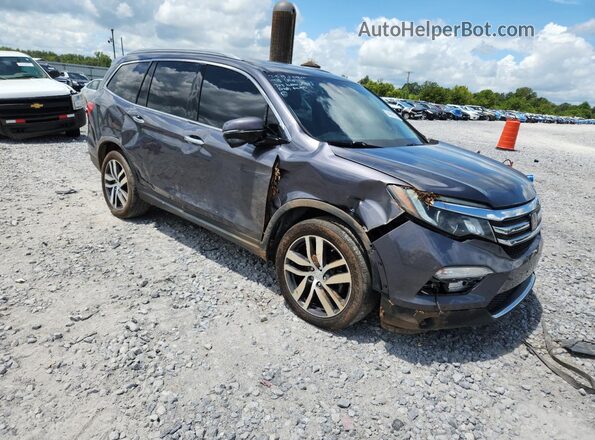 5FNYF5H99JB012779 2018 HONDA PILOT Gray 