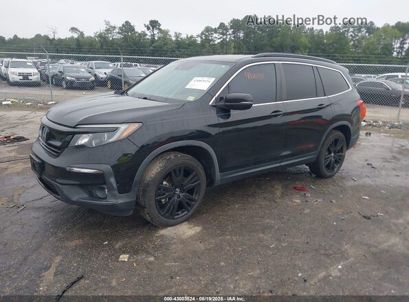 5FNYF6H20MB012053 2021 HONDA PILOT Black Передня ліва чверть