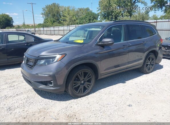 5FNYF6H26MB100959 2021 HONDA PILOT Gray Vista tres cuartos delantera izquierda
