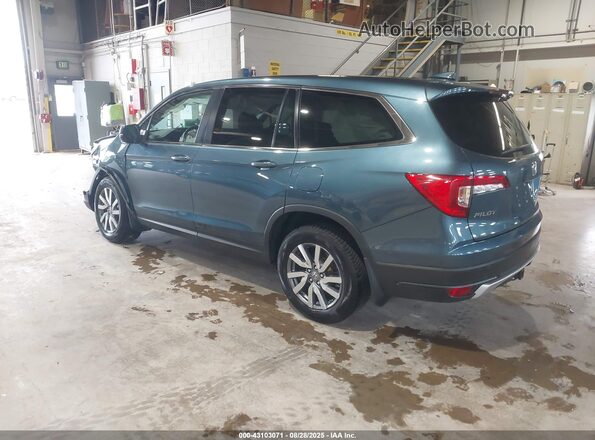 5FNYF6H57MB097886 2021 HONDA PILOT Blue Հետևի ձախ