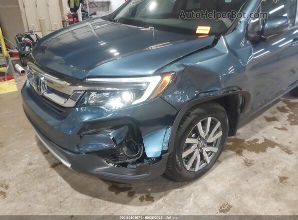 5FNYF6H57MB097886 2021 HONDA PILOT Blue Դիմացի տեսք