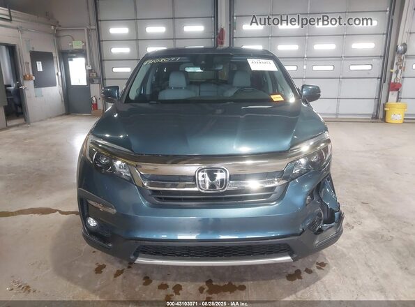 5FNYF6H57MB097886 2021 HONDA PILOT Blue Սարքավորումների վահանակի տեսք