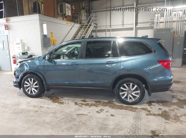 5FNYF6H57MB097886 2021 HONDA PILOT Blue Սալոնի 360 աստիճան տեսք