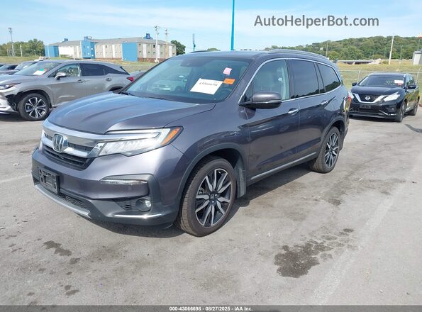 5FNYF6H62MB041945 2021 HONDA PILOT Gray წინა მარცხენა ხედი სამი მეოთხედიდან