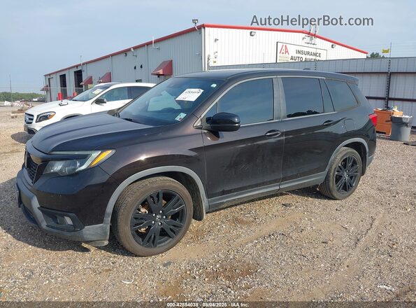 5FNYF7H23KB007125 2019 HONDA PASSPORT Black Vista tres cuartos delantera izquierda