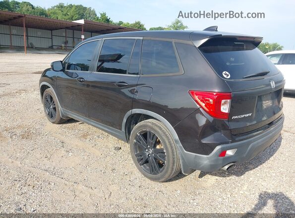 5FNYF7H23KB007125 2019 HONDA PASSPORT Black Trasero izquierdo