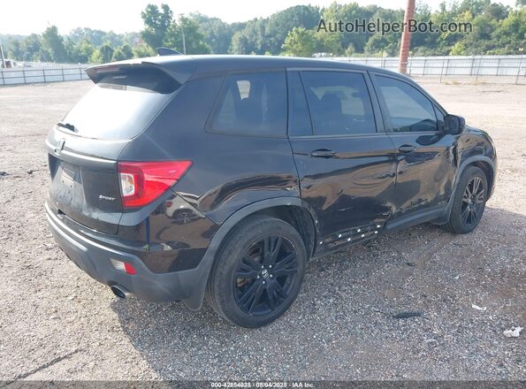 5FNYF7H23KB007125 2019 HONDA PASSPORT Black Trasero derecho