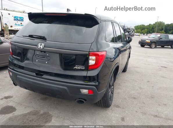 5FNYF8H29LB012580 2020 HONDA PASSPORT Black უკანა მარჯვენა