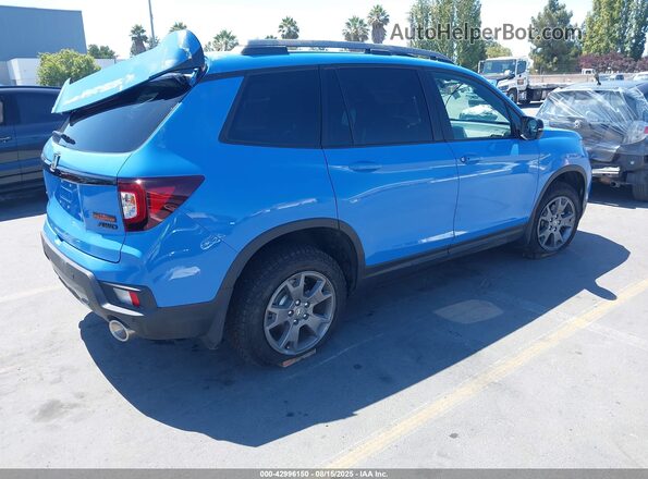 5FNYF8H64SB018935 2025 HONDA PASSPORT Light Blue Trasero derecho