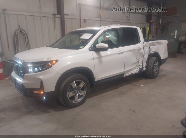 5FPYK3F56SB009251 2025 HONDA RIDGELINE White წინა მარცხენა ხედი სამი მეოთხედიდან