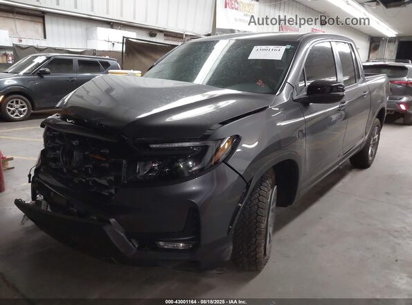 5FPYK3F65SB022209 2025 HONDA RIDGELINE Gray წინა მარცხენა ხედი სამი მეოთხედიდან