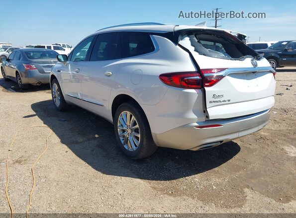 5GAERBKW2MJ247076 2021 BUICK ENCLAVE White Հետևի ձախ