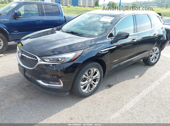 5GAEVCKW1MJ269362 2021 BUICK ENCLAVE Black წინა მარცხენა ხედი სამი მეოთხედიდან