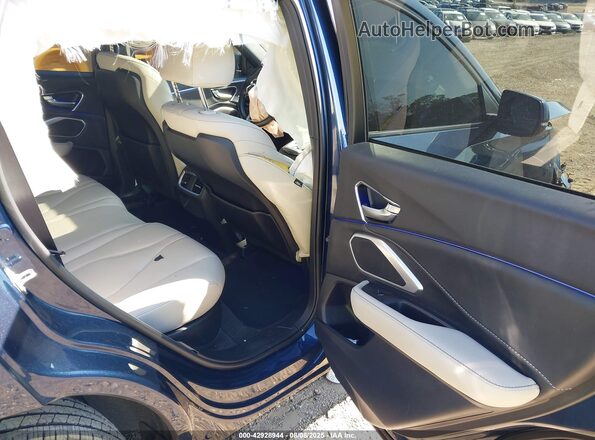 5J8TC2H42SL011138 2025 ACURA RDX Blue VIN კოდის სტიკერის ხედი