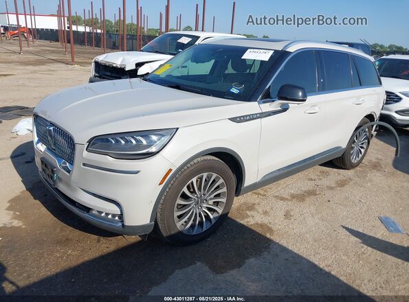 5LM5J7WC8LGL20040 2020 LINCOLN AVIATOR Tan წინა მარცხენა ხედი სამი მეოთხედიდან