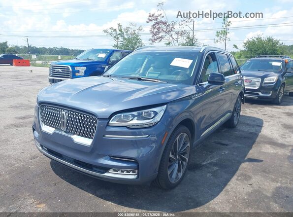 5LM5J7XC1MGL05461 2021 LINCOLN AVIATOR Blue 