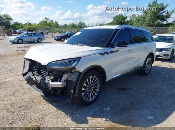 5LM5J7XC8LGL12910 2020 LINCOLN AVIATOR White წინა მარცხენა ხედი სამი მეოთხედიდან