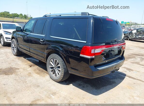 5LMJJ3HT8GEL02627 2016 LINCOLN NAVIGATOR L Black Задня ліва чверть