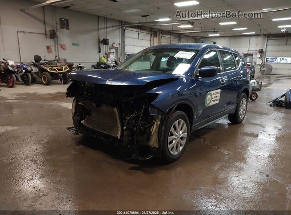 5N1AT2MV6LC807456 2020 NISSAN ROGUE Синий Передняя левая четверть