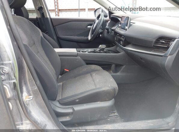 5N1AT3BB4MC720896 2021 NISSAN ROGUE Gray Widok wnętrza z przodu