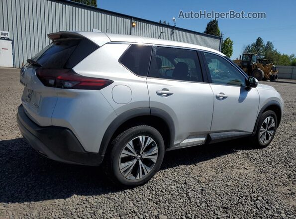 5N1AT3BB7MC766576 2021 NISSAN ROGUE Silver Trasero derecho