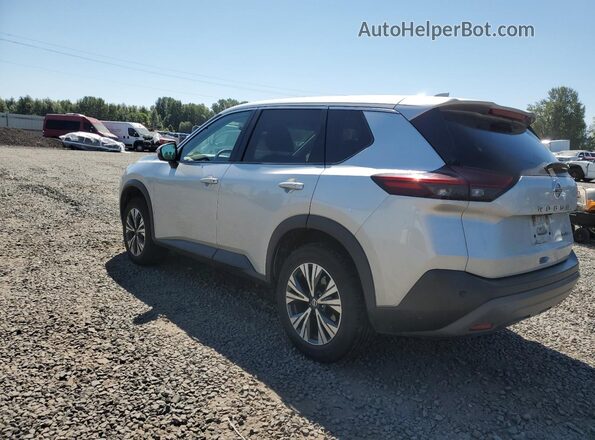 5N1AT3BB7MC766576 2021 NISSAN ROGUE Silver Trasero izquierdo