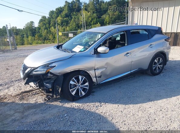 5N1AZ2AS6MC133352 2021 NISSAN MURANO Silver Առջևի ձախ երեք քառորդ տեսարան