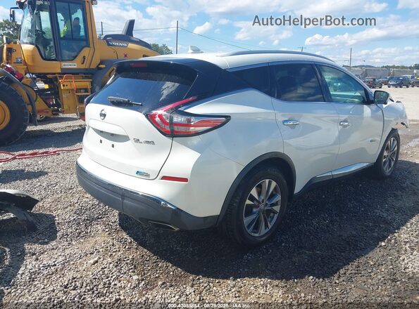 5N1CZ2MHXGN146896 2016 NISSAN MURANO HYBRID White უკანა მარჯვენა