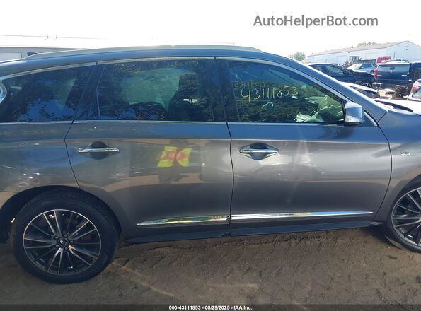 5N1DL0MM2HC501015 2017 INFINITI QX60 Серебряный Вид задней части салона