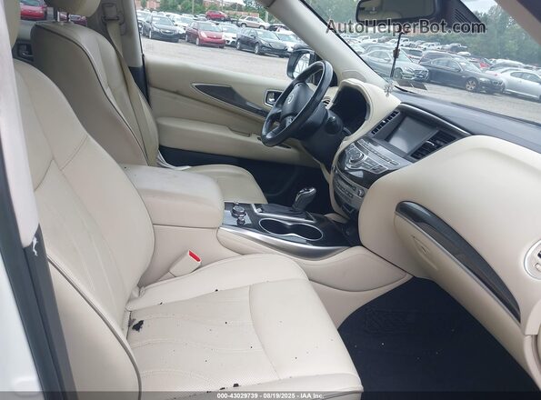 5N1DL0MM3LC522142 2020 INFINITI QX60 White Widok wnętrza z przodu