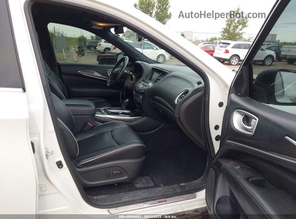5N1DL0MM9LC525384 2020 INFINITI QX60 White Widok wnętrza z przodu