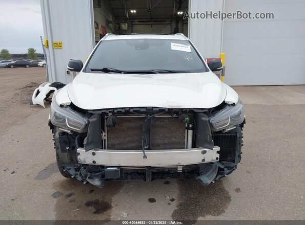 5N1DL0MM9LC525384 2020 INFINITI QX60 White Widok wnętrza z tyłu