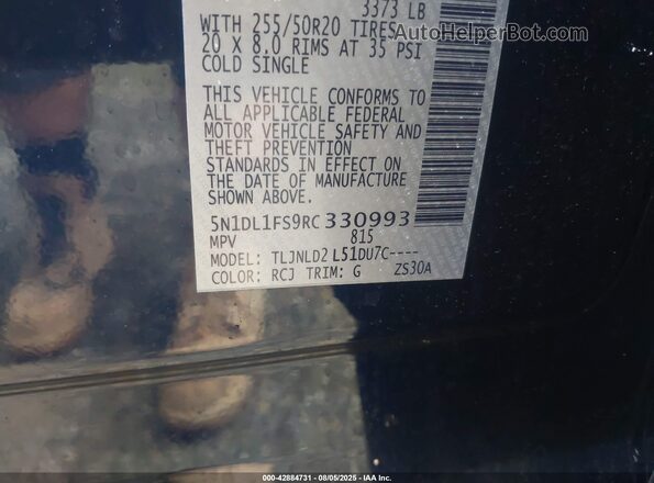 5N1DL1FS9RC330993 2024 INFINITI QX60 Blue Vista del compartimento del motor