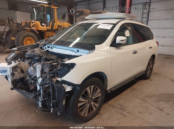 5N1DR2MM5JC635212 2018 NISSAN PATHFINDER White Առջևի ձախ երեք քառորդ տեսարան