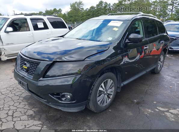 5N1DR2MM7HC687029 2017 NISSAN PATHFINDER Black Առջևի ձախ երեք քառորդ տեսարան