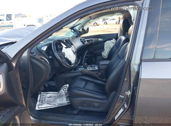5N1DR2MM7KC635357 2019 NISSAN PATHFINDER Gray Front interior view
