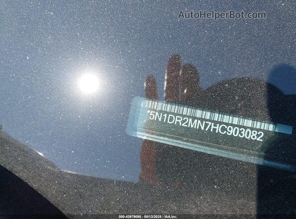 5N1DR2MN7HC903082 2017 NISSAN PATHFINDER Gray Vista del compartimento del motor