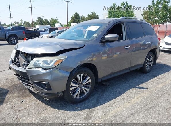 5N1DR2MN7HC903082 2017 NISSAN PATHFINDER Gray Vista tres cuartos delantera izquierda
