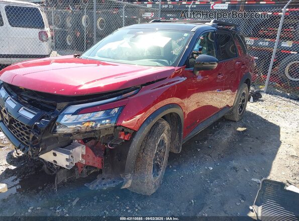 5N1DR3BD7PC273823 2023 NISSAN PATHFINDER Burgundy Առջևի ձախ երեք քառորդ տեսարան