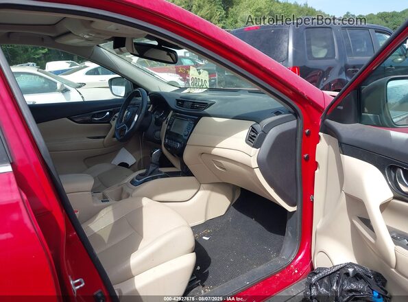5N1ET2MV3HC730019 2017 NISSAN ROGUE HYBRID Red Vista interior delantera