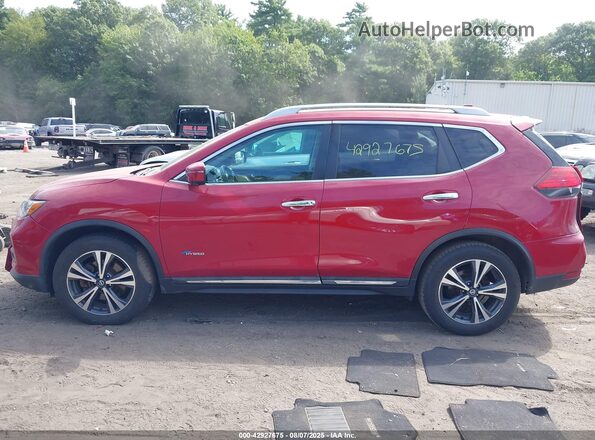 5N1ET2MV3HC730019 2017 NISSAN ROGUE HYBRID Red Vista interior de 360 grados