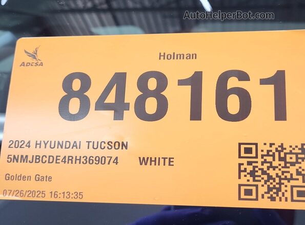 5NMJBCDE4RH369074 2024 HYUNDAI TUCSON  