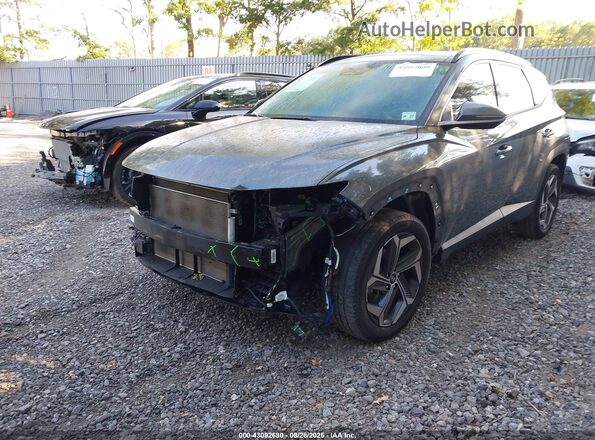 5NMJECAE1NH081129 2022 HYUNDAI TUCSON Gray Передня ліва чверть