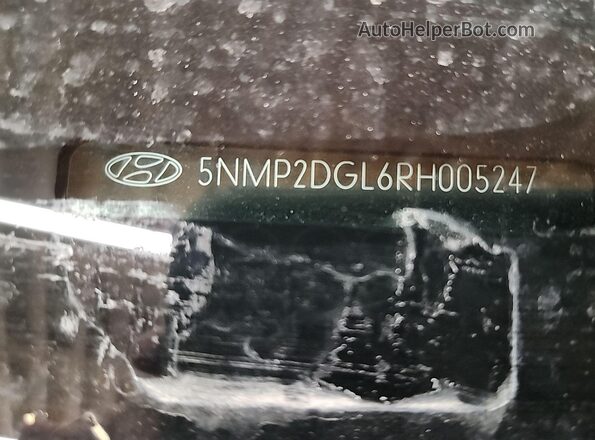 5NMP2DGL6RH005247 2024 HYUNDAI SANTA FE  VIN sticker view