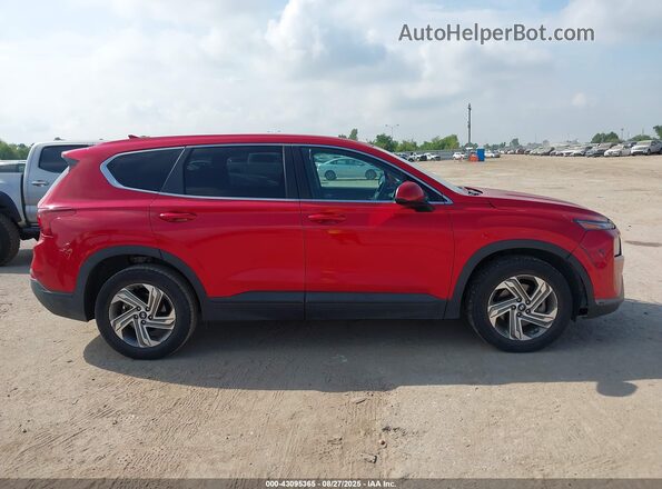 5NMS14AJ5MH329481 2021 HYUNDAI SANTA FE Maroon Widok wnętrza z tyłu